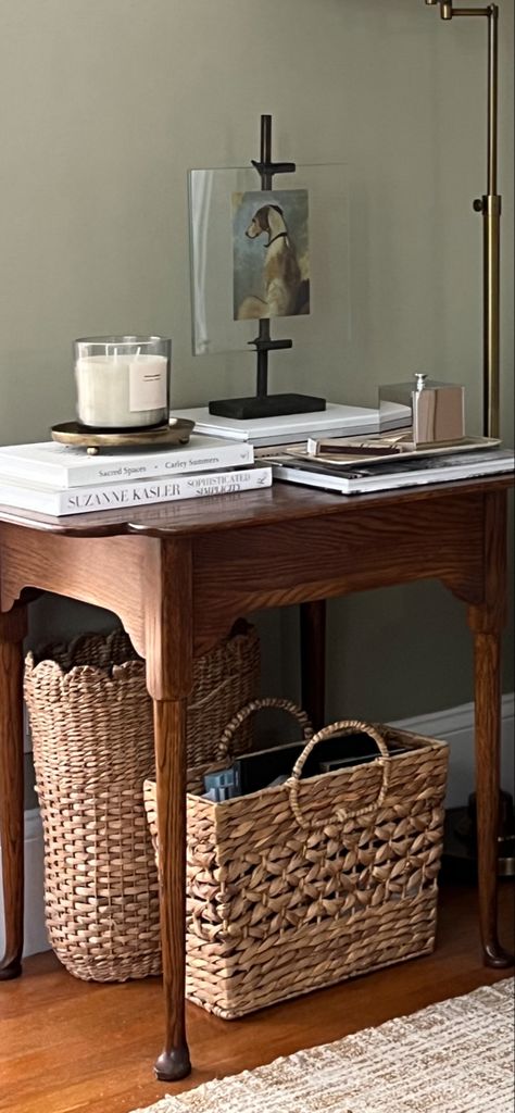 side table styling, coffee table books, vintage decor, zara home decor, target armchair, reading nook, farrow and ball french gray #thescruffydoghouse #scruffydoginteriors #interiorinspo #interiors #vintage #interiordesign #vignette #decor #traditionalhome Zara Home Coffee Table, Zara Home Decor, Styling Coffee Table, French Grey Interiors, Side Table Styling, Room Side Table, French Gray, Books Vintage, Home Coffee Tables