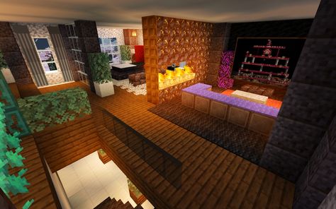 Minecraft House Interior Ideas, Mc Interior, Minecraft House Interior, Modern Minecraft, Minecraft Town, Minecraft Idea, Mc Ideas, Minecraft Interior, Minecraft Interior Design