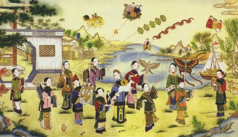 Caravan Paint, Facts About China, China Facts, Delhi Durbar, Qingming Festival, Chinese Artwork, About China, Historical Artwork, Kite Flying