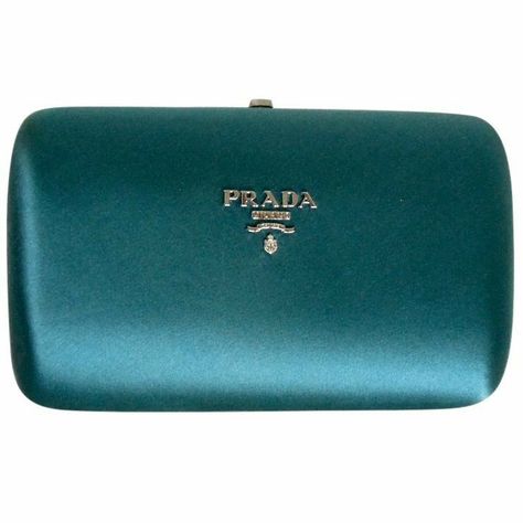 Lbd Accessories, Prada Clutch, Silk Clutch, Luxury Bags Collection, Satin Clutch, Bag Prada, Blue Accessories, Fancy Bags, Bag Collection