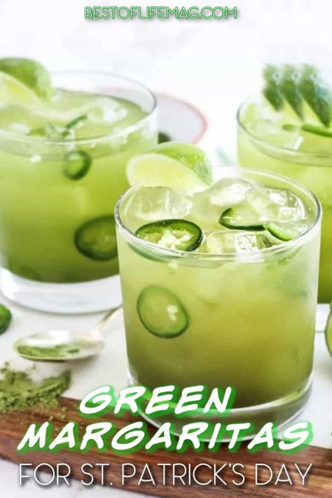 St Patrick’s Day Margarita, Green Margarita Recipe, St Pattys Day Drinks Alcohol, St Patrick’s Drinks, St Patricks Day Drinks Alcohol, St Patrick’s Day Alcoholic Drinks, St Patrick’s Day Cocktails, March Cocktails, Margarita Recipes For A Crowd