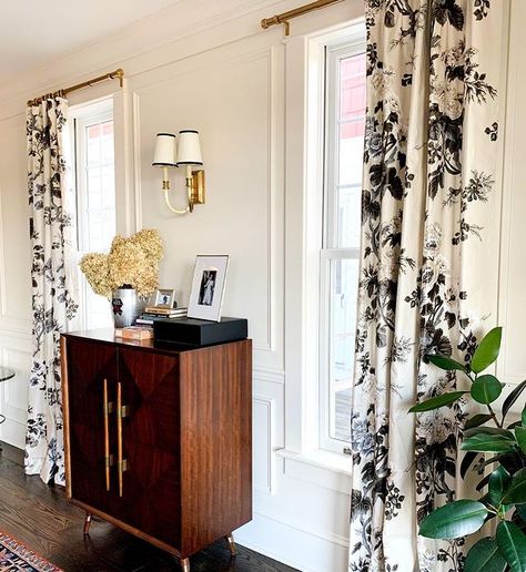 #pynehollyhock hashtag on Instagram • Photos and Videos Pyne Hollyhock, Designer Window Treatments, Pocket Curtains, Pleated Drapes, Custom Drapery, Floral Curtains, Custom Window Treatments, Rod Pocket Curtains, Color Swatch