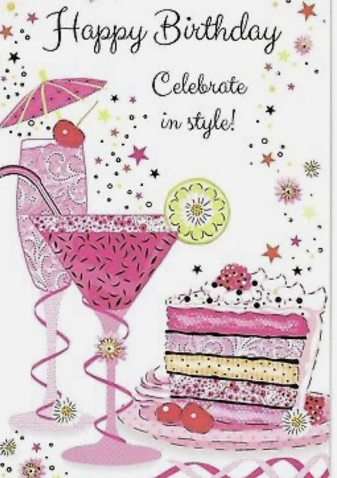 Happy Birthday Drinks, Birthday Wishes Flowers, Birthday Greetings Friend, Happy Birthday Greetings Friends, Birthday Drinks, Happy Birthday Celebration, Happy Birthday Wishes Cards, Handmade Handbag, Birthday Blessings