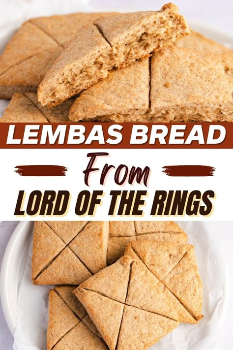 Lord Of The Rings Bread Recipe, Lembas Bread Lotr, Elvish Bread Lord Of The Rings, Elvish Bread, Lord Of The Rings Bread, Lotr Themed Desserts, Lotr Lembas Bread, Lotr Movie Night Snacks, Lambas Bread