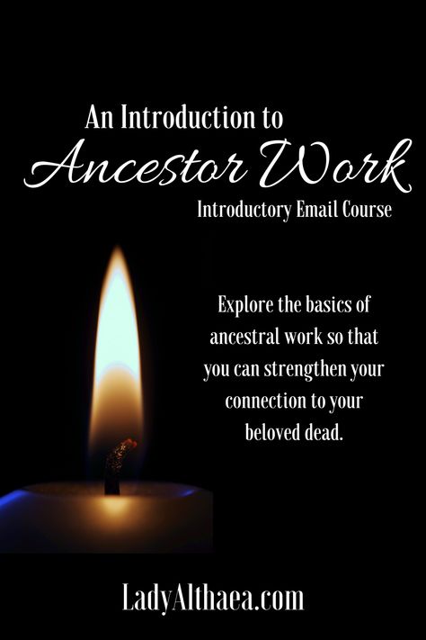 Your ancestors are one of the strongest connections you have to the spirit world. Throughout this 3 week course, we will explore the basics of ancestral work so that you can strengthen your connection to your beloved dead. Through hands-on exercises, you'll learn simple yet effective techniques to communicate with your ancestors, how to make offerings to them, and how to create a shrine so they will be more active and present in your life. Ancestral Work, Honoring Ancestors, Ancestor Work, Ancestral Healing, Be More Active, Traditional Witchcraft, Grimoire Book, Occult Symbols, Spirit World