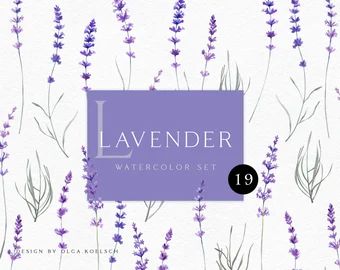 KoelschArtLab - Etsy Canada Lavender Clipart, Lavender Wedding Invitations, Invitation Clipart, Transparent Flowers, Floral Png, Logo Floral, Rustic Wedding Diy, Boho Flowers, Wedding Clipart