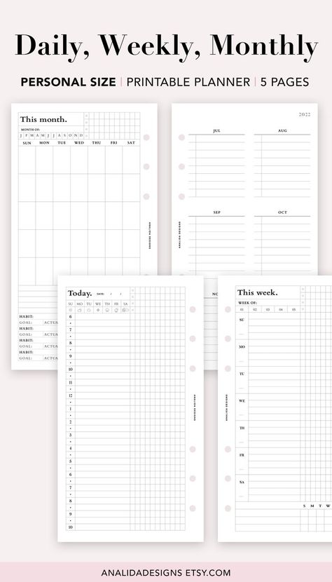 ♥ UNDATED DAILY, WEEKLY, MONTHLY & YEARLY HP PLANNER BUNDLE Plan ahead and get organized with this essential printable planner bundle with a daily, weekly, monthly, and yearly planner included. The planners are flexible featuring Hobonichi grid layout design and are also Undated so you can use it again and again, every year! #essentialplanner #Hobonichiprintable #Dailyplanner #yearlyprintable #monthlyschedule #weeklyplanner #weeklyplanner Hobonichi Weeks Printable, Pink Monthly Planner, Hobonichi Daily, Happy Planner Free Printable, Simple Weekly Planner, Daily Planner Printables Free, Weekly Planner Free Printable, Aesthetic Planner, Daily Printable