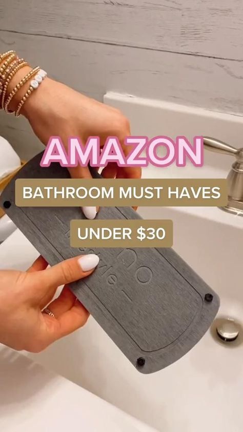 Amazon Bathroom, Best Amazon Buys, Bathroom Gadgets, Amazon Hacks, Amazon Decor, Best Amazon Products, Amazon Home Decor, Beach Hacks, Amazon Buy