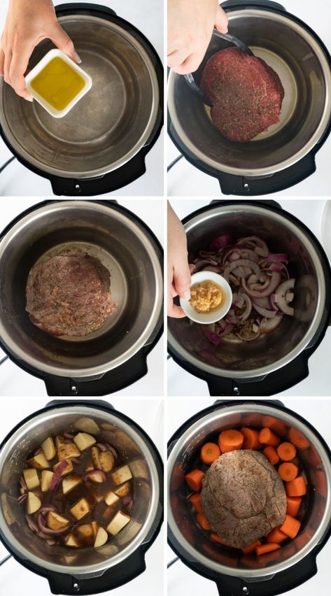 How to make Sirloin Tip Roast in the Instant Pot with carrots and potatoes to get your daily dose of vegetables! Make a delicious gravy too! Top Sirloin Roast Instant Pot, Pressure Cooker Sirloin Tip Roast, Sirloin Tip Roast Ninja Foodi, Top Sirloin Cap Recipes Instant Pot, Tip Roast Recipes Instant Pot, Sirloin Tip Instant Pot, Instant Pot Top Sirloin Roast, Beef Sirloin Tip Roast Instant Pot, Sirloin Tip Roast Recipes Instant Pot