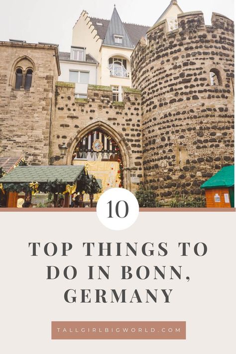 Here are the top 10 things to do in Bonn, Germany, particularly if you visit in winter during the German Christmas Markets season. places to visit in Bonn | free things to do in Bonn | what to do in Bonn | things to see in Bonn | day trips from Bonn | top attractions in Bonn | top activities in Bonn | Bonn travel tips | Bonn travel guide | Bonn Christmas markets | winter in Bonn | #Bonn #Germany #Deutschland Fun Things To Do In Germany, Bonn Germany Things To Do, Germany Trip, Europe 2023, Bonn Germany, 2023 Travel, German Christmas Markets, Cities In Germany, Travel Germany