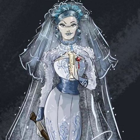 Disney Haunted Mansion Art, Constance Hatchaway, Haunted Mansion Costume, Disney Designer Collection, Hatbox Ghost, Haunted Mansion Disneyland, Kiss The Bride, Ghost Bride, Disney Channel Shows