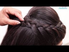 Beautiful Hairstyle for Wedding/party/Function | Hair Style Girl | Braided Bun Hairstyles for Party - YouTube Wedding Party Hairstyles, Hair Style Girl, Prom Hairstyle, Updo Tutorial, Traditional Hairstyle, Hair Puff, Beautiful Hairstyle, Braided Bun Hairstyles, French Braid Hairstyles