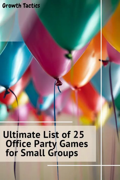 Get ready to break the ice and boost team spirit at your next office party with our ultimate list of 25 fun and engaging party games for small groups! Games For Staff Meetings Team Building, Work Party Activities, Party Games For Small Groups, Motivational Games For Employees, Fun Office Party Games, Games For Office Parties, Office Competition Games, Fun Office Games Team Building, Games For Small Groups