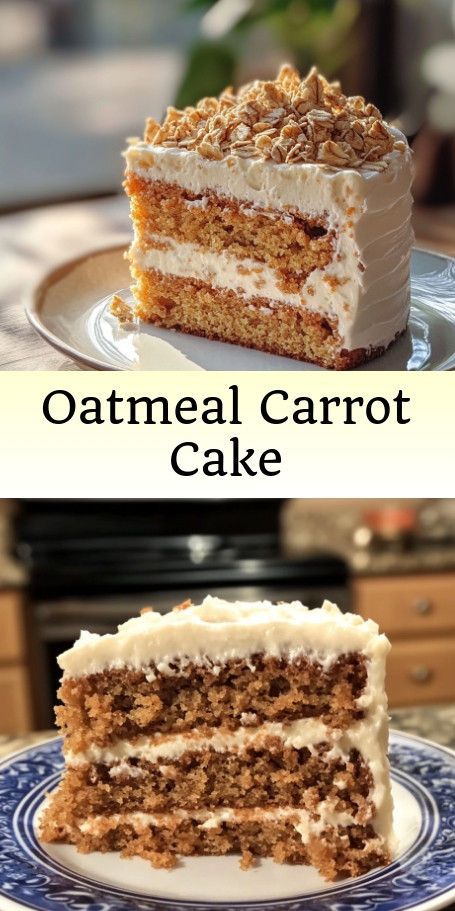 Wholesome Oatmeal Carrot Cake with Maple Cream Cheese Frosting Pin Description: Indulge in this delicious twist on a classic dessert with our Oatmeal Carrot Cake recipe. Made with wholesome ingredients like oats and fresh carrots, this cake is a healthier option for a sweet treat. Top it off with a luscious maple cream cheese frosting for a decadent finish. #OatmealCarrotCake #MapleCreamCheeseFrosting #HealthyTreats #FamilyBaking #AutumnRecipes #CakeLovers. Oatmeal Carrot Cake, Maple Cream Cheese Frosting, Toddler Friendly Meals, Autumn Baking, Maple Cream Cheese, Fresh Carrots, Healthy Carrot Cakes, Family Baking, Carrot Cake Cupcakes