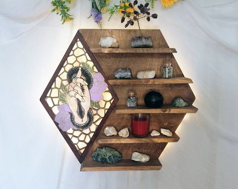 Mountain Circle Shelf, Mountain Shelf, Circle Shelf, Moon Shelf, Essential Oil Shelf, Crystal Healing, Gemstones, Altar, Wicca, Decagon - Etsy UK Witch Shelf, Crystal Shelf Display, Wooden Snake, Geometric Shelf, Circle Shelf, Mountain Shelf, Moon Shelf, Crystal Shelf, Essential Oil Shelf