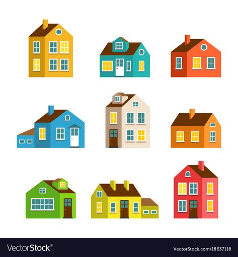 Small House Cartoon, Mini Houses Tiny Homes, Social Media Logos Icons, Cartoon Houses, Architecture Concept Model, House Cartoon, Water Logo, Cartoon House, Concept Model