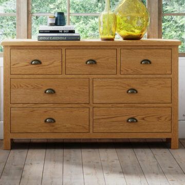 Oak Chest of Drawers | Painted Or Wooden Chest Of Drawers | Oak World Chester Drawers, Coat And Shoe Storage, Gray Painted Furniture, Cream Furniture, Wooden Chest Of Drawers, Dresser Lamps, Mirrored Sideboard, Oak Chest Of Drawers, Living Room Stools