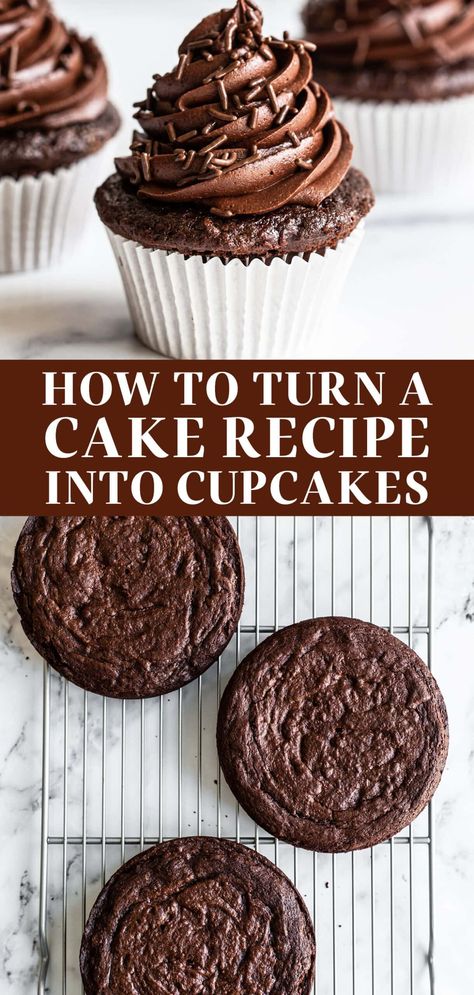 Cupcake Baking Tips, How To Fill Cupcakes, Basic Cupcake Recipe, Homemade Buttercream, Baking Techniques, Cooking Conversions, Homemade Buttercream Frosting, Dessert Board, Baking Hacks