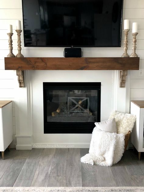 Fireplace Mantles With Corbels, Diy Fireplace Mantle With Corbels, Corbels For Fireplace Mantel, Wood Mantle With Corbels, Corbel Fireplace Mantel, Corbel Mantle, Fireplace With Corbels, Mantels With Corbels, Mantle Corbels