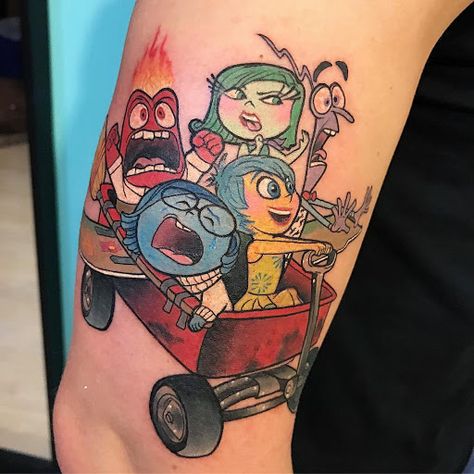 Inside Out Tattoo, Tim Burton Tattoo, Disney Tattoo, Disney Inside Out, Anchor Tattoo, Car Tattoos, Inside Out 2, Owl Tattoo, Al Pacino