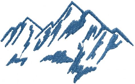 Mountain Embroidery Pattern, Mountain Embroidery, Embroidery Tshirt, Embroidery Gifts, Embroidery Patterns Free, Sewing Embroidery Designs, Embroidery Craft, Hand Embroidery Patterns, Embroidery Inspiration