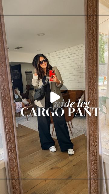 Wide Leg Cargo Pants Outfit, Wide Leg Cargo Pants, Midsize Outfits, Mid Size Fashion, Midsize Style, Cargo Pants Outfit, Cargo Pant, Long Cardigan, Pants Outfit