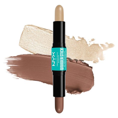 The all-new Wonder Stick is a creamy contour stick that also doubles as highlighter makeup; This dual-ended face shaping stick is vegan and cruelty-free and blends well for a natural finish