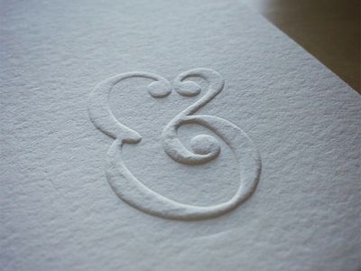 Ampersand Embossed Diy Paper Embossing, How To Emboss, How To Emboss Paper, Diy Letterpress, Diy Embossing, Embossing Techniques, Folding Origami, Embossed Paper, Book Binding