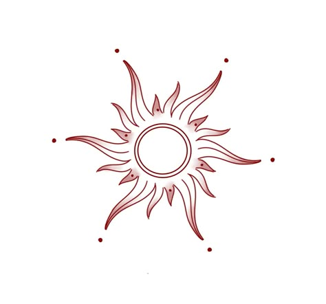 Flaming Sun Tattoo, Red Sun Drawing, Fine Line Tattoo With Shading, Sun Sketch Tattoo, Sun Lineart, Sun Tattoo Sketch, Shading Tattoo Designs, Sun Tattoo Stencil, Red Sun Tattoo