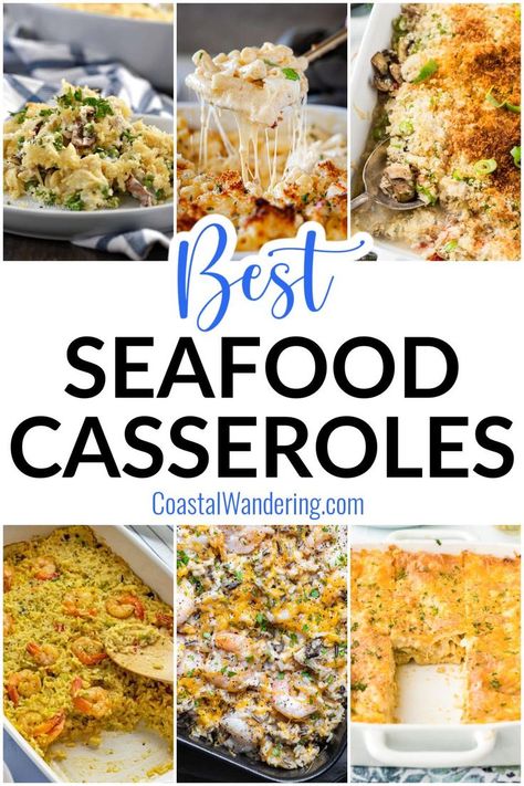 Seafood Casserole Recipes, Seafood Dinners, Seafood Dinner Recipes, Seafood Dish Recipes, Crab Dishes, Seafood Entrees, Best Seafood Recipes, Cod Recipes, Easy Seafood Recipes