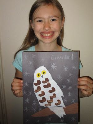 Crafts From Greenland, Learning Journey, Snowy Owl, World Crafts, Awesome Art, My Daughter, Iceland, Art For Kids, Cool Art