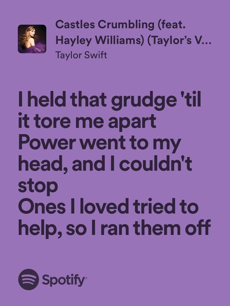 Castles Crumbling Lyrics, Castles Crumbling Aesthetic, Castles Crumbling Taylor Swift Lyrics, Castles Crumbling Taylor Swift, Castles Crumbling, Taylor Swift Song Lyrics, Music Girl, Taylor Lyrics, Swift Lyrics