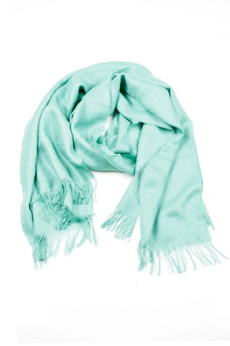 lovely mint scarf Mint Scarf Outfit, Casual Green Scarf, Bohemian Green Scarf For Beach, Green Casual Scarves One Size, Mint Scarf, Shoulder Wrap, Spring Color, Color Fashion, Fashion Wishlist