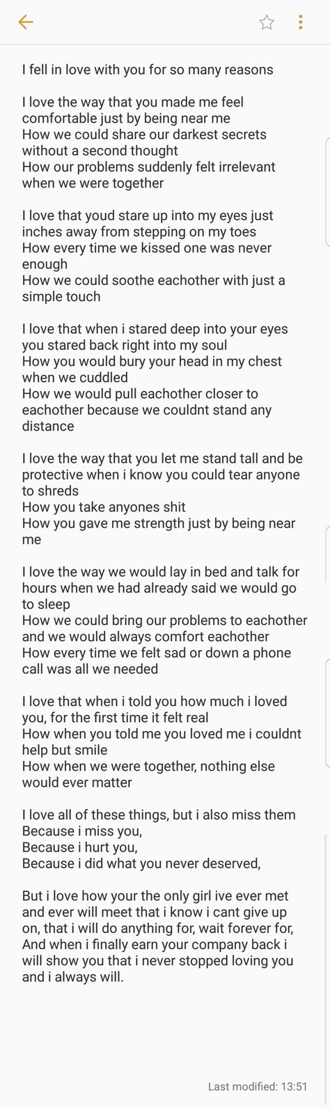 How I Fell In Love With You Letter, Reasons Why I Love You Letter, Super Long Love Letter, 33 Reasons Why I Love You, When He Said I Love You But, I Love You Deep Paragraphs For Him, The Reason Why I Love You For Him, I Fell In Love With You Quotes, Explaining How Much You Love Him