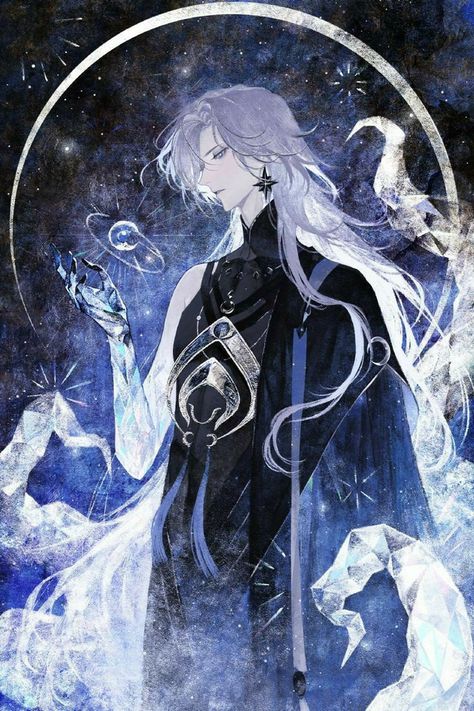 Long White Hair, God Art, 판타지 아트, Character Design Male, Ethereal Art, 영감을 주는 캐릭터, Anime Drawings Boy, Moon Art