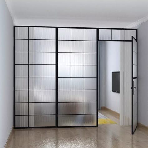 Picked up from Lazada, this is a perfect partition for entry ways or small rooms. Condo Partition Ideas, Small Room Partition, Partition Wall Bedroom, Bedroom Partition Ideas, Room Division Ideas, Partitions Ideas, Bedroom Partition, Glass Partition Designs, Dividing Wall