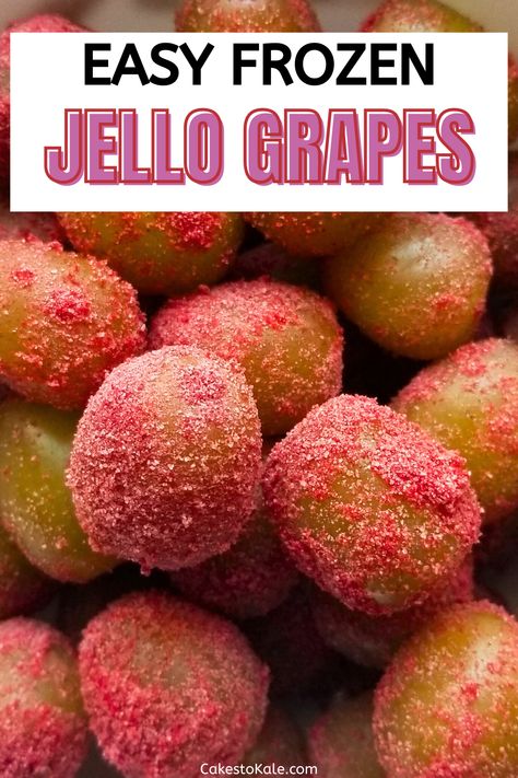 Try this easy and fun frozen jello grapes recipe. Just 2 ingredients needed. These can also be made sugar free jello grapes too. Grape Jello Recipes, Frozen Grapes Recipe, Jello Grapes, Frozen Jello, Grape Recipe, Cotton Candy Grapes, Sugared Grapes, Sugar Free Jello, Frozen Grapes