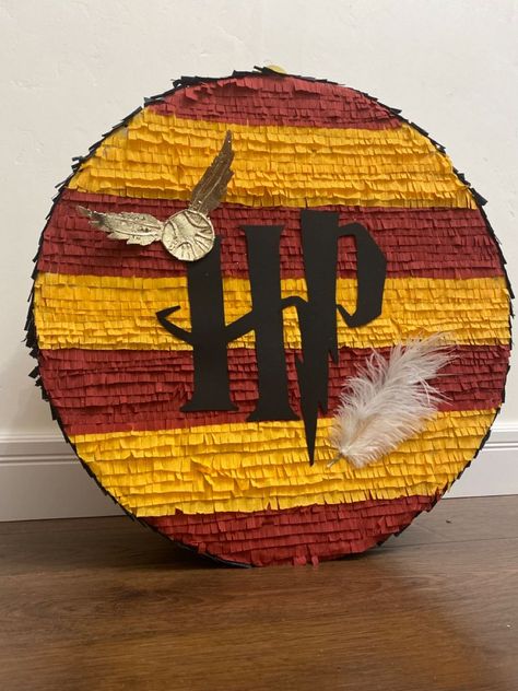 Harry Potter Pinatas, Harry Potter Pinata Diy, Harry Potter Pinata, Harry Potter Hat, Harry Potter Theme Birthday, Cumpleaños Harry Potter, Harry Potter Birthday Cake, Diy Canvas Art Easy, Harry Potter Bday