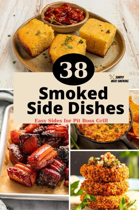 Indulge in quick and tasty smoked side dishes designed for BBQ enthusiasts. Whether you're grilling pork chops, salmon, sausage, or preparing for Thanksgiving with turkey breast, these recipes are a must-try for smoked sides. Tap to see the recipe and enhance your outdoor cooking repertoire with smoked sides. Smoked Sides Dishes, Smoked Side Dishes, Smoked Sides, Sides For Pork Chops, Smoked Pork Chops, Traeger Grill Recipes, Grilled Side Dishes, Bbq Appetizers, Bbq Menu