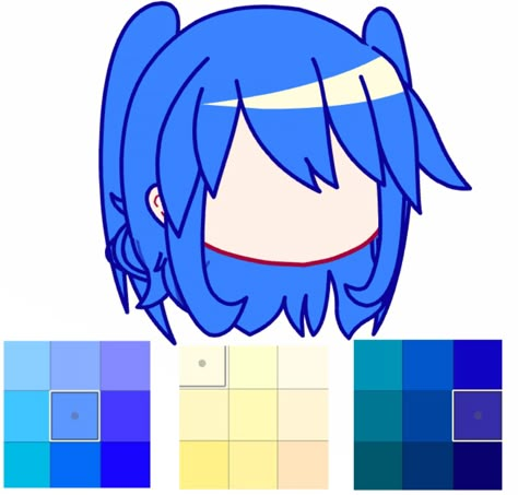 Gacha Hair Color Ideas, Gacha Club Hair Color Ideas, Gacha Club Oc Ideas Hair, Ways To Draw Hair, Aesthetic Gacha Hair Ideas, Gacha Oc Hair Ideas, Gacha Hair Ideas, Gacha Dress, Hair Gacha