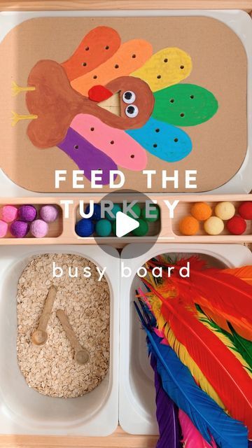 Activity Table Ideas, Feed The Turkey, Sensory Bin Table, Flisat Sensory Table, Ikea Flisat Table, Kids Sensory Activities, Toddler Sensory Bins, Sensory Table Ideas, Flisat Table