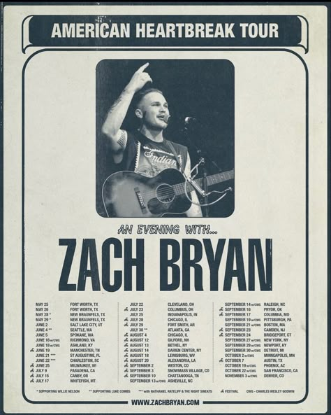 Zach Bryan American Heartbreak, Zach Bryan Concert, American Heartbreak, Living Room Poster, Dorm Posters, Inspirational Music, Zach Bryan, Music Album Covers, Blue Poster