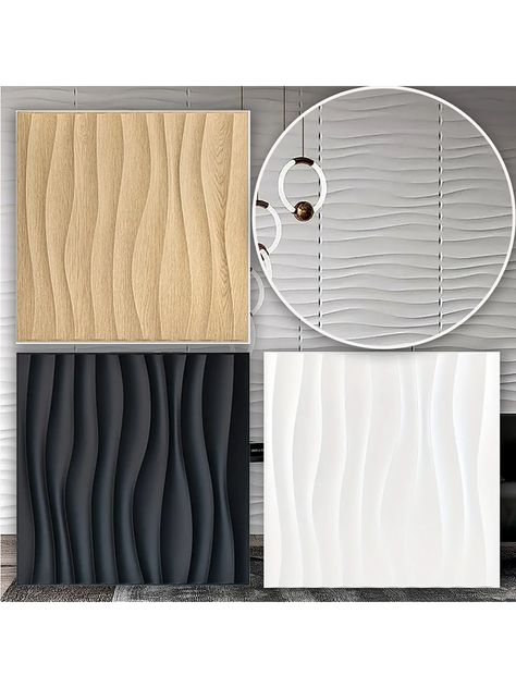 10pcs/33pcs 3D PVC Wall Panels, Dimensions 30cm*30cm, Desert Texture Design, Waterproof, Fireproof, Easy To Clean, Easy DIY, Suitable For TV Background Wall, Bedroom, Living Room, Kitchen Decoration. | SHEIN USA Desert Texture, Pvc Wall Panels, Accent Walls In Living Room, Wall Bedroom, Tv Background, Pvc Wall, Background Wall, Kitchen Decoration, Texture Design