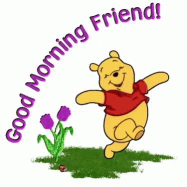 Good Morning Winnie The Pooh GIF - GoodMorning WinnieThePooh - Discover & Share GIFs Good Morning Friend, Morning Friend, Winnie The Pooh Gif, Good Morning Cartoon, Winnie The Pooh Pictures, Funny Good Morning Quotes, Good Morning Wallpaper, Winnie The Pooh Quotes, Morning Quotes Funny