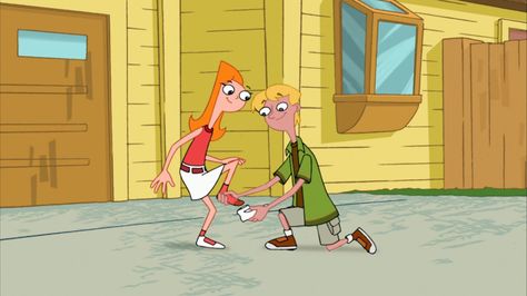 Candace And Jeremy, Redhead Costume, Candace Flynn, Phineas E Ferb, Phineas Y Ferb, Couples Halloween Outfits, Phineas And Ferb, Couple Cartoon, Couple Halloween