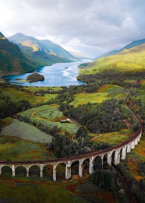 Gouache Inspiration, Glenfinnan Viaduct, Picture Beautiful, Winter Sun, Inverness, A Bridge, Autumn Season, Scotland Travel, Save Image