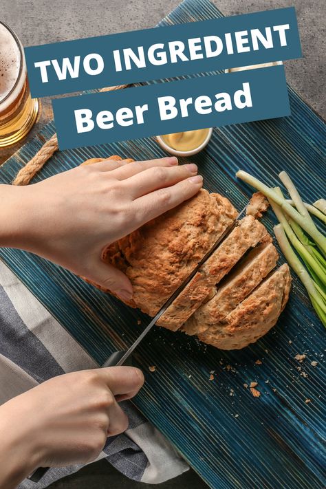 Beer bread is one of my favorites. It’s really tasty (and no you can’t taste the beer – I don’t even like beer!) and it’s so easy to make. In fact, you only need 2 ingredients! Beer Bread In Crockpot, Crock Pot Beer Bread, Slow Cooker Beer Bread Recipe, Slow Cooker Beer Bread, 2 Ingredient Beer Bread In Crockpot, Beer Bread Recipe All Purpose Flour, 2 Ingredient Slow Cooker Beer Bread, 2 Ingredient Beer Bread, 5 Ingredient Beer Bread