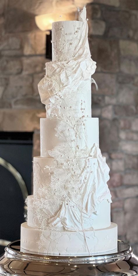 wedding cake, wedding cake designs, wedding cake ideas, wedding cake trends, simple wedding cake, elegant wedding cake, wedding trends, monochrome cake, Elegant Monochrome Cake, elegant white cake White Drapes Wedding, 6 Tier Wedding Cake, Monochrome Cake, 6 Tier Wedding Cakes, Cake Designs Wedding, Wedding Cake Elegant, Cake Ideas Wedding, Cake Elegant, Tall Cake