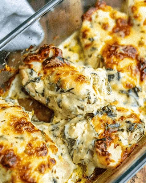 Spinach Artichoke Chicken Bake: A Creamy, Cheesy Delight Welcome to a comforting dish that’s as satisfying as it is simple to make. This Spinach Artichoke Chicken Bake brings together the ... Read more Baked Chicken Artichoke Recipes, Chicken Artichoke Bake, Spinach Artichoke Chicken Bake, Chicken Artichoke Recipes, Artichoke Chicken Bake, Spinach Artichoke Recipes, Cheesey Chicken, Chicken Florentine Casserole, Greek Yogurt Chicken