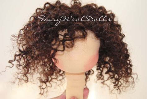 Waldorf Doll Tutorial, Wig Tutorial, Art Doll Tutorial, Doll Making Tutorials, Soft Sculpture Dolls, Sculpted Doll, Doll Wigs, Rag Dolls, Waldorf Doll